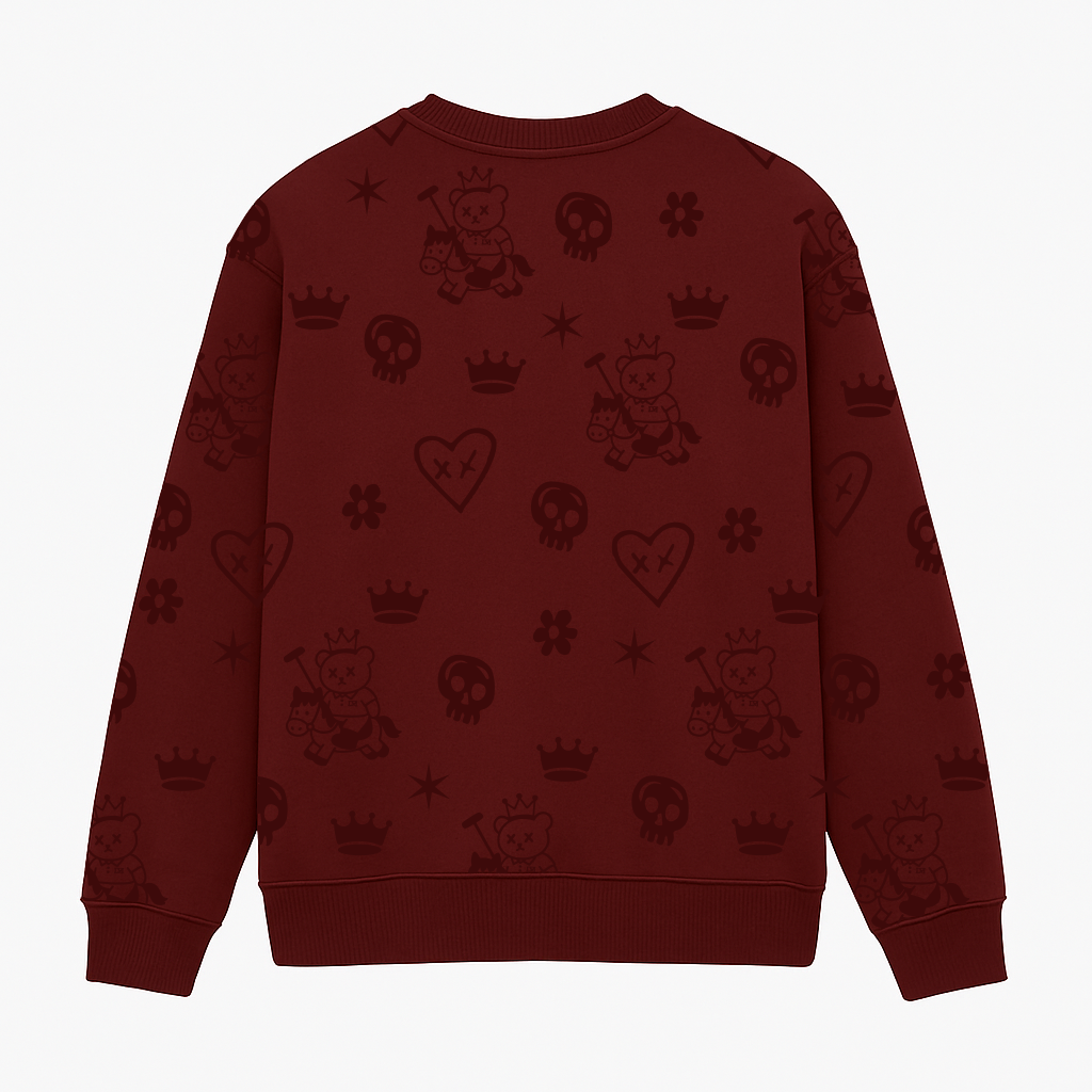 Loyalty Red Oversized Crewneck