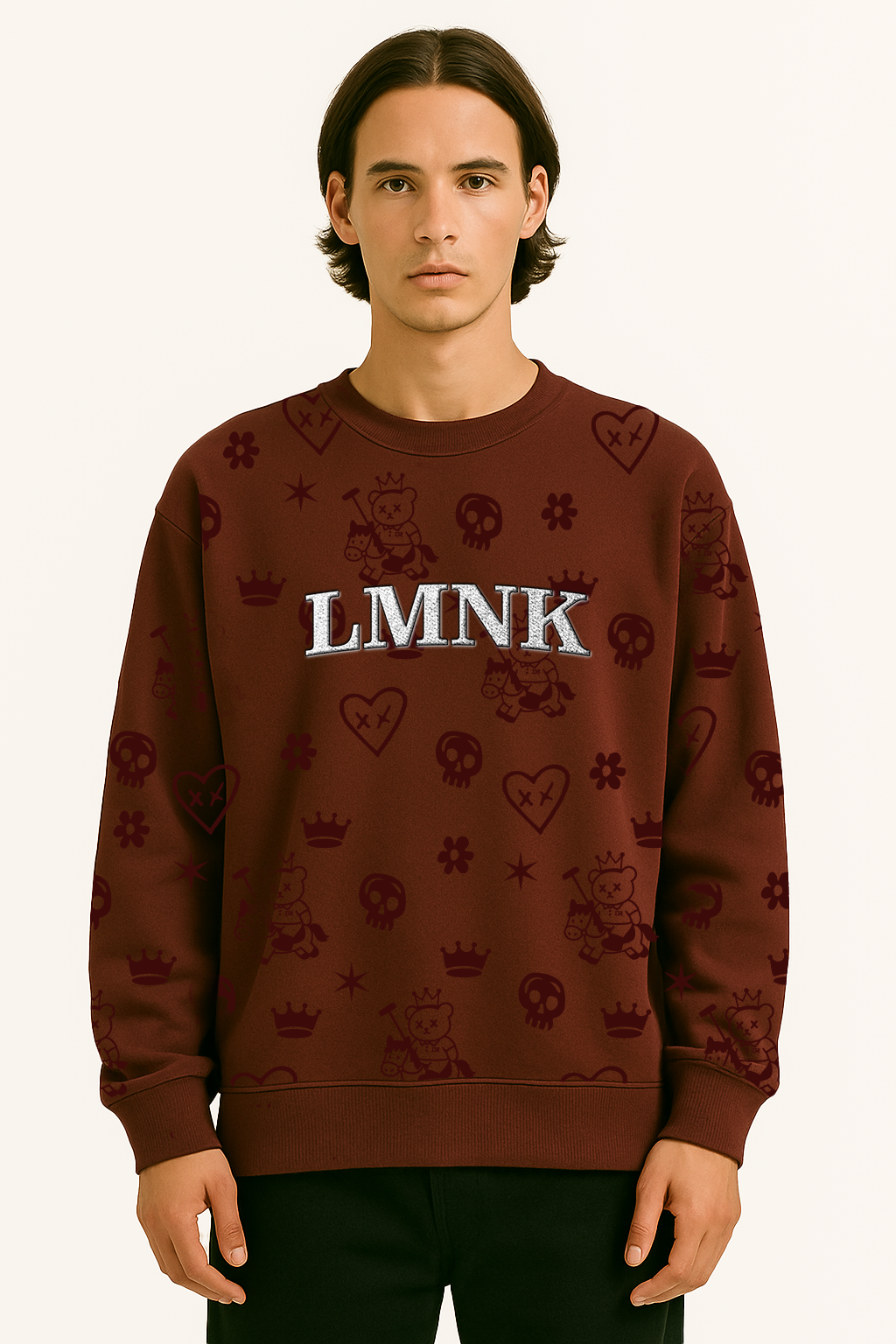 Loyalty Red Oversized Crewneck