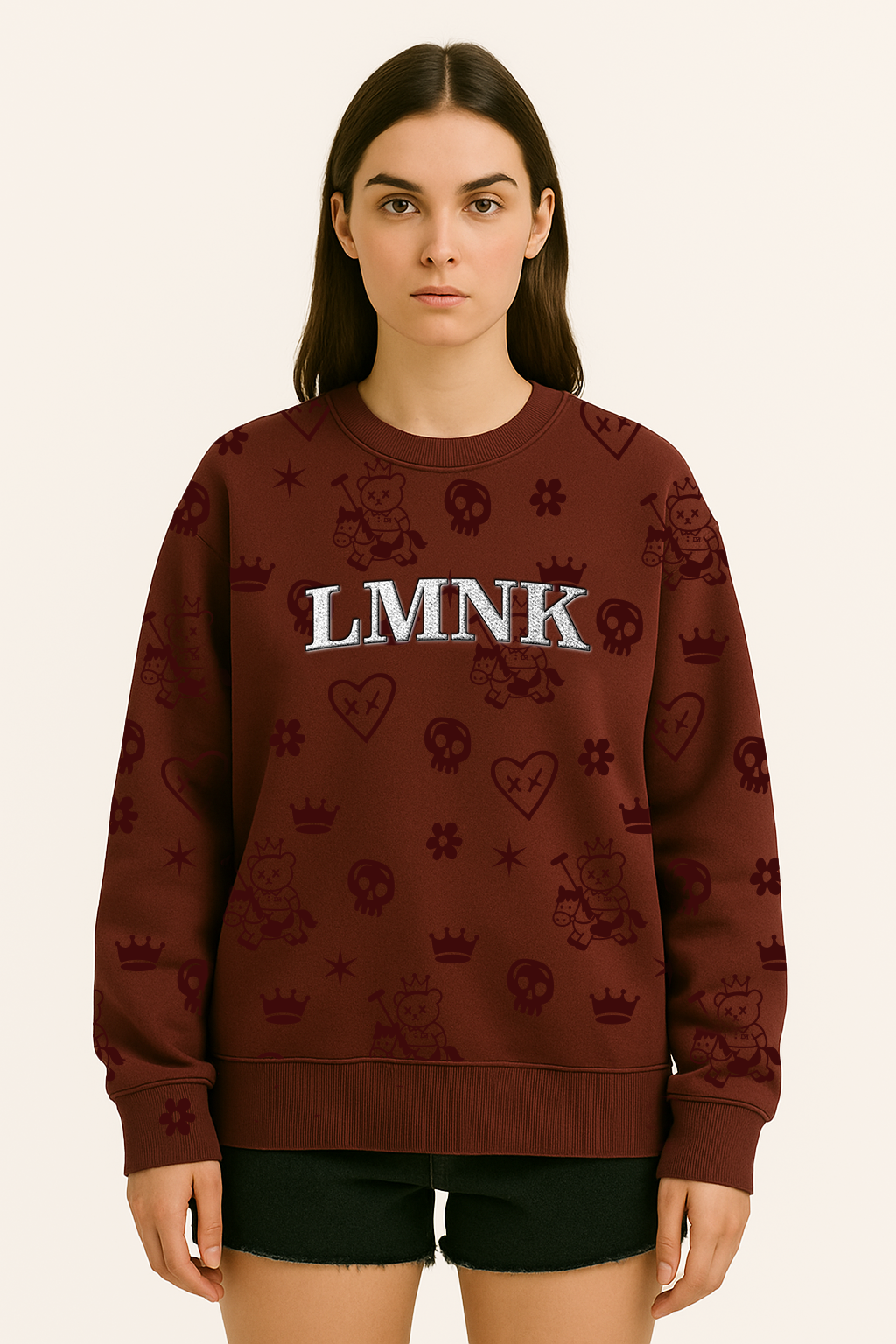 Loyalty Red Oversized Crewneck