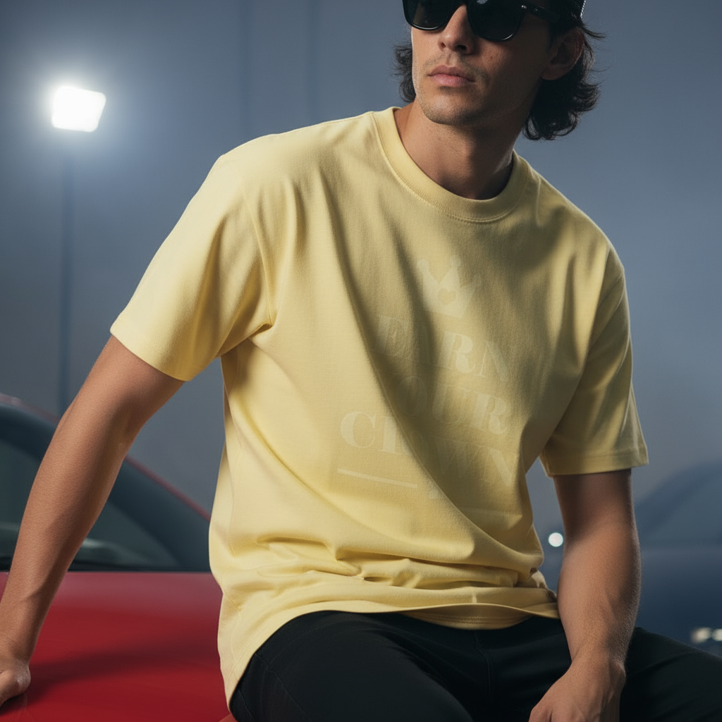 Yellow EYC Oversized Tee