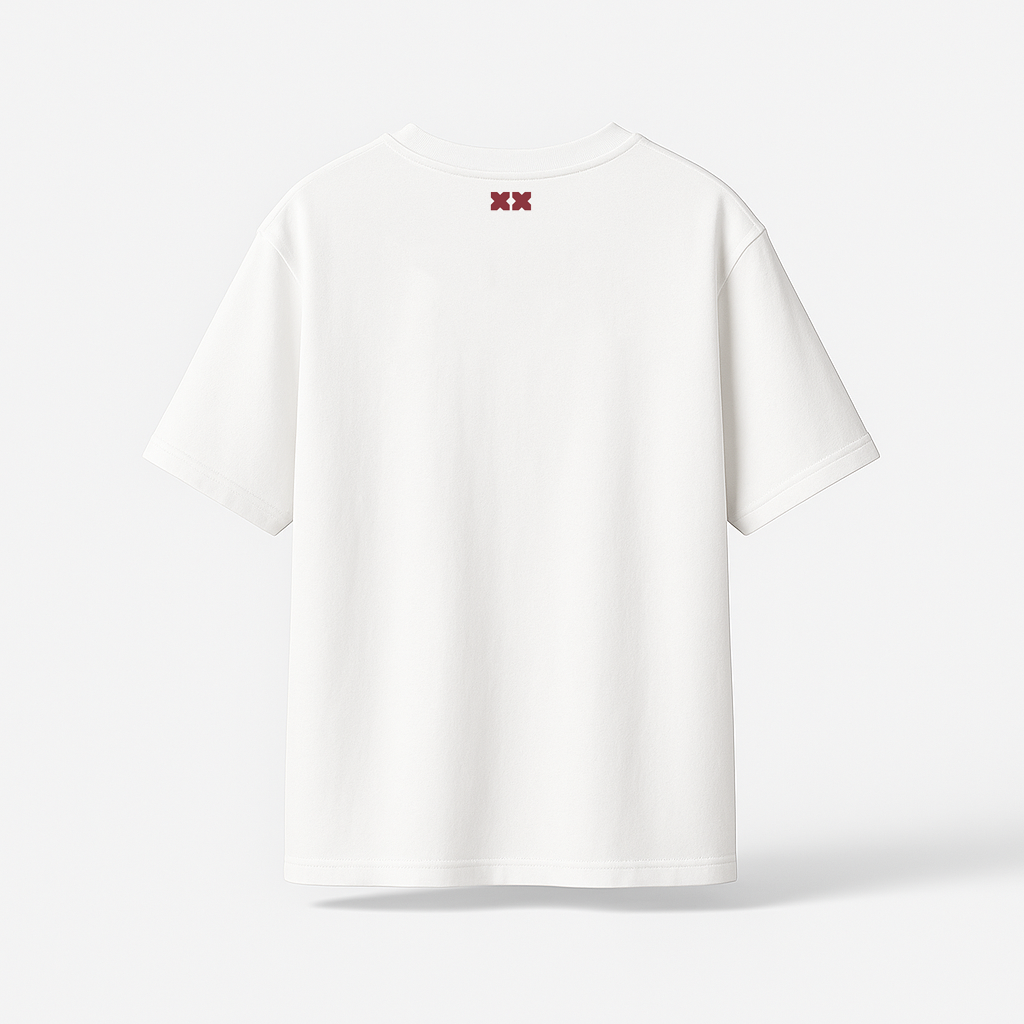 White Heart Oversized Tee